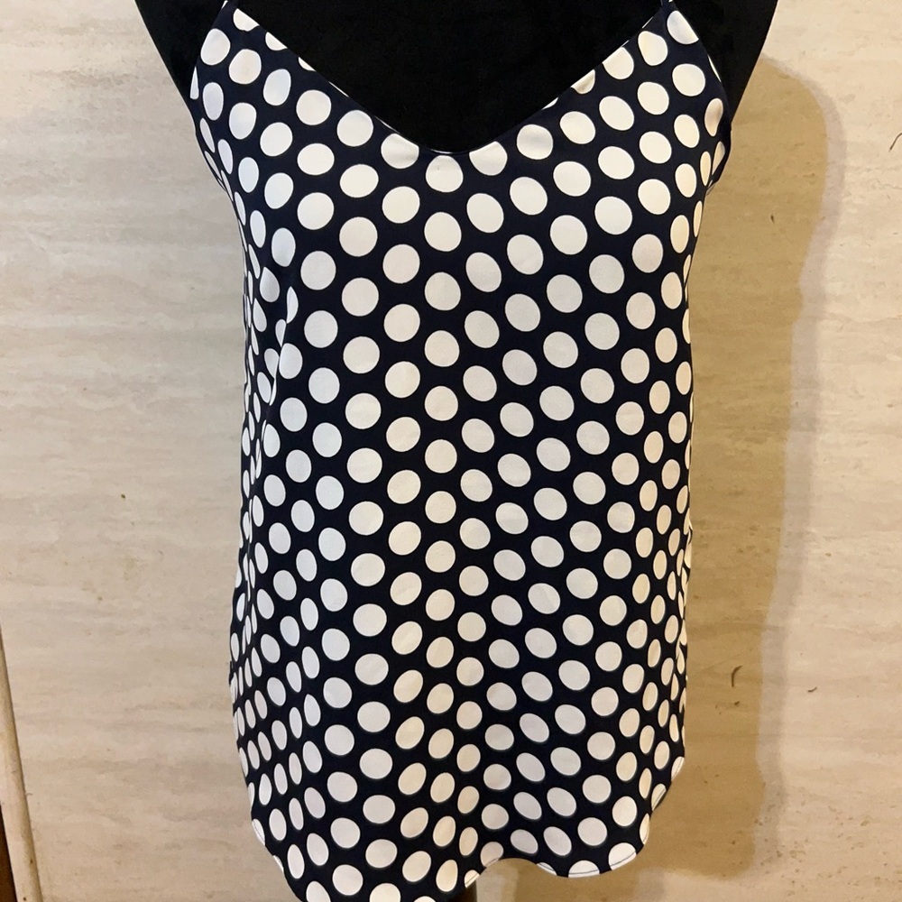 NWT- J.Crew V-Neck Polka Dot Camisole Blouse